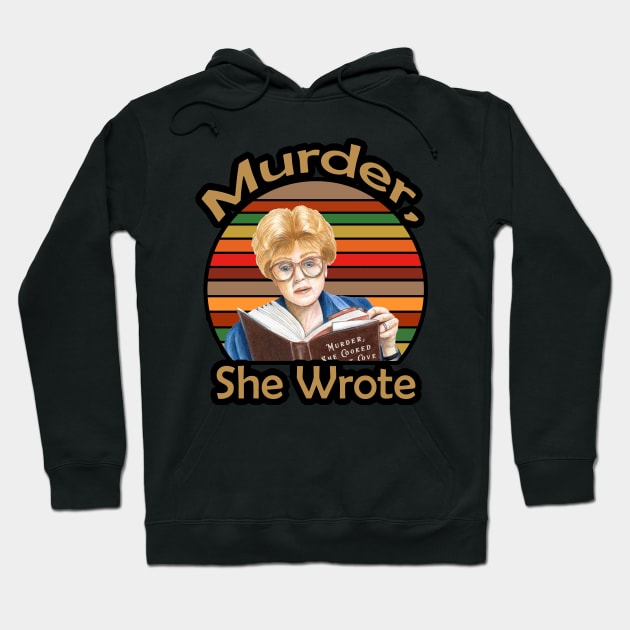 murder she wrote//retro background Hoodie by lordwand